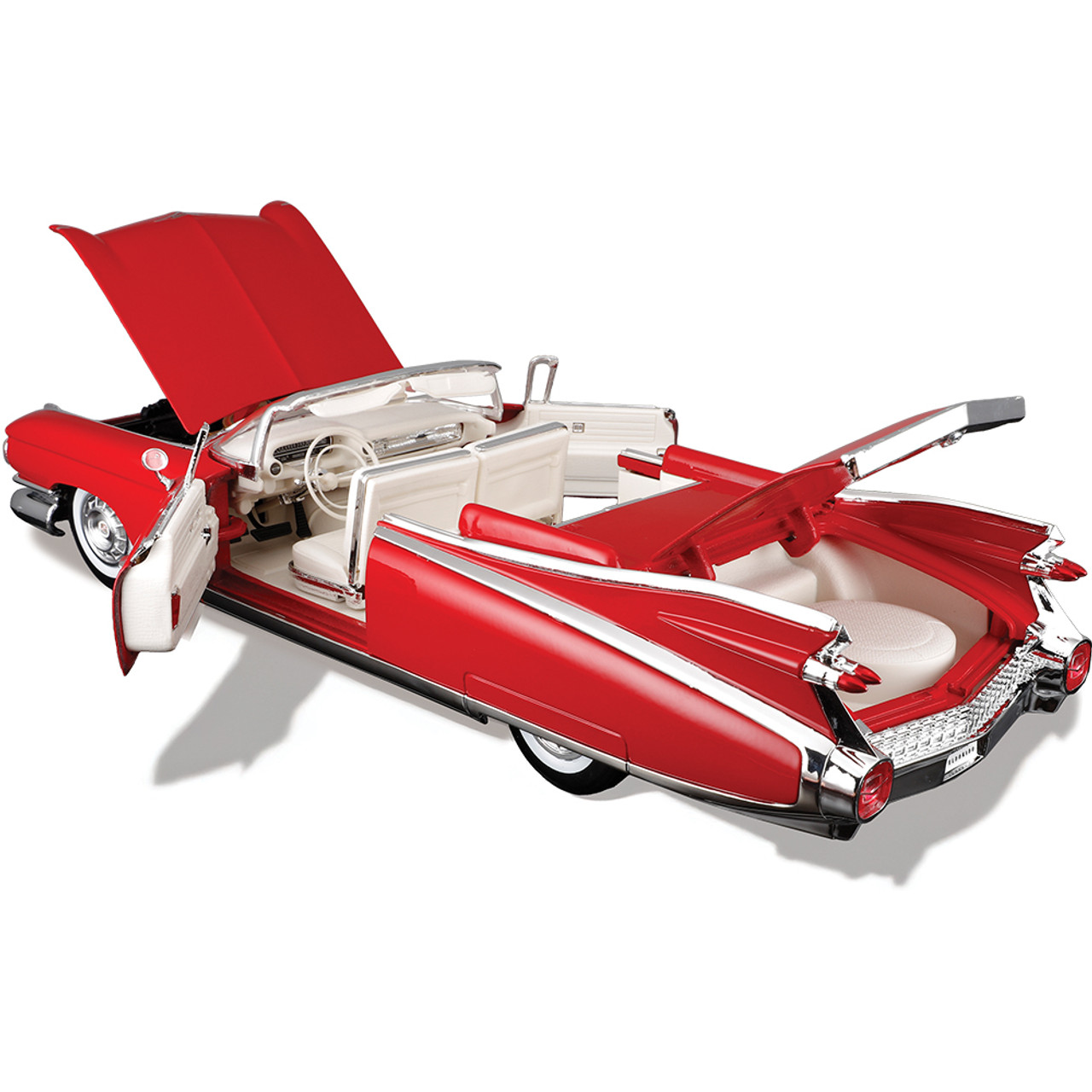 1959 Cadillac Eldorado Biarritz Red/White Diecast Model Car