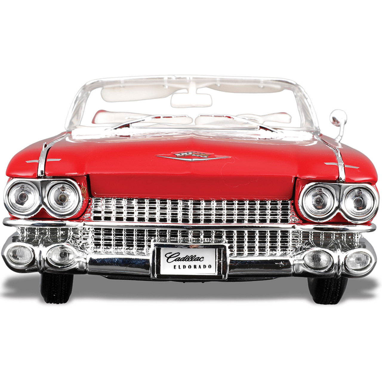 1959 Cadillac Eldorado Biarritz Red/White Diecast Model Car