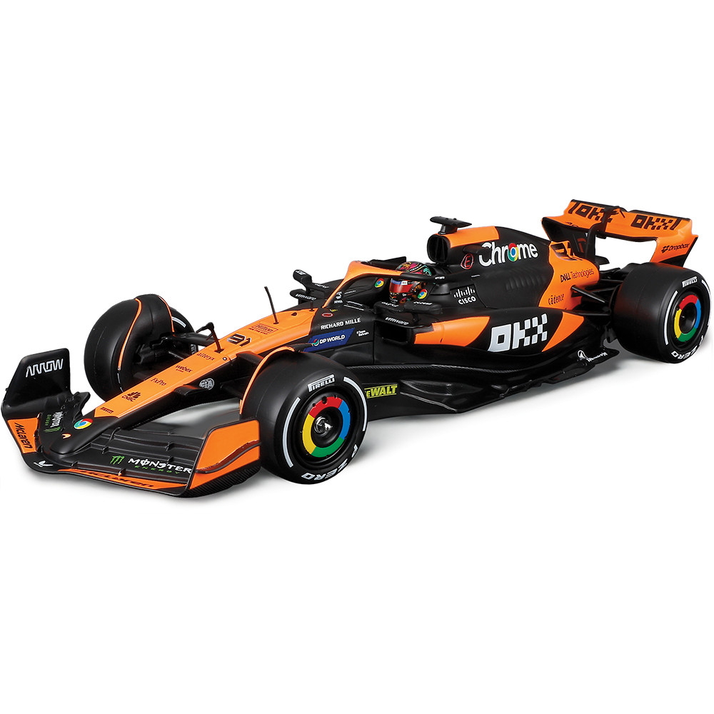 McLaren F1 MCL38 2024 モナコGP ミニカー　O.ピアストリ 2024 McLaren F1 MCL38 w/helmet Piastri #81 Diecast Model Car | Bburago