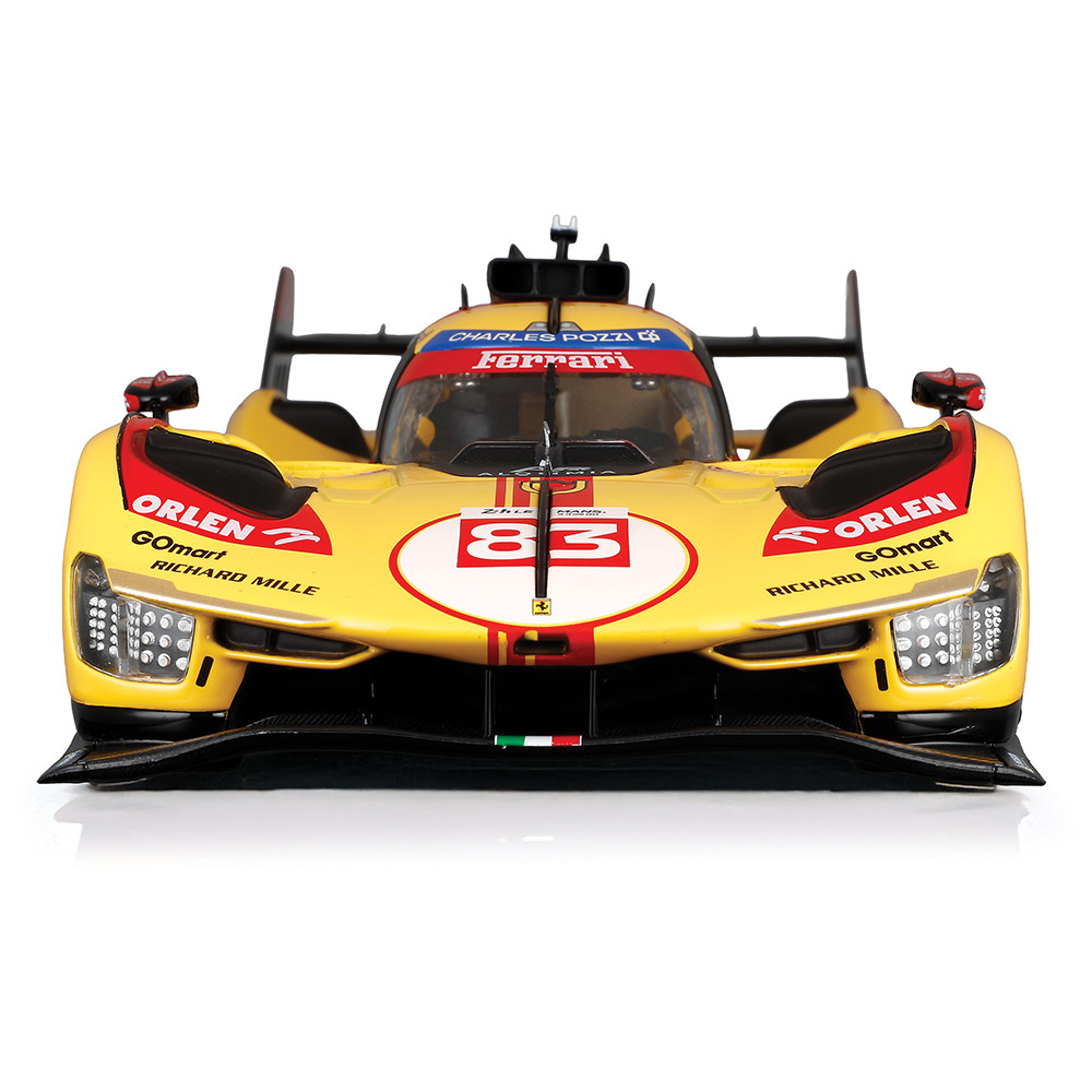 2024 Ferrari 499P 24HLM Yellow Diecast Model Car | Bburago