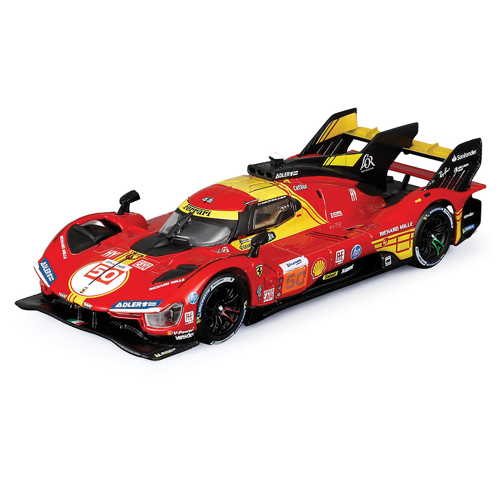 Modellino Bburaga 1:43 Ferrari 499P Hypercar - Vincitrice 24 Ore Le Mans - Diecast Rosso