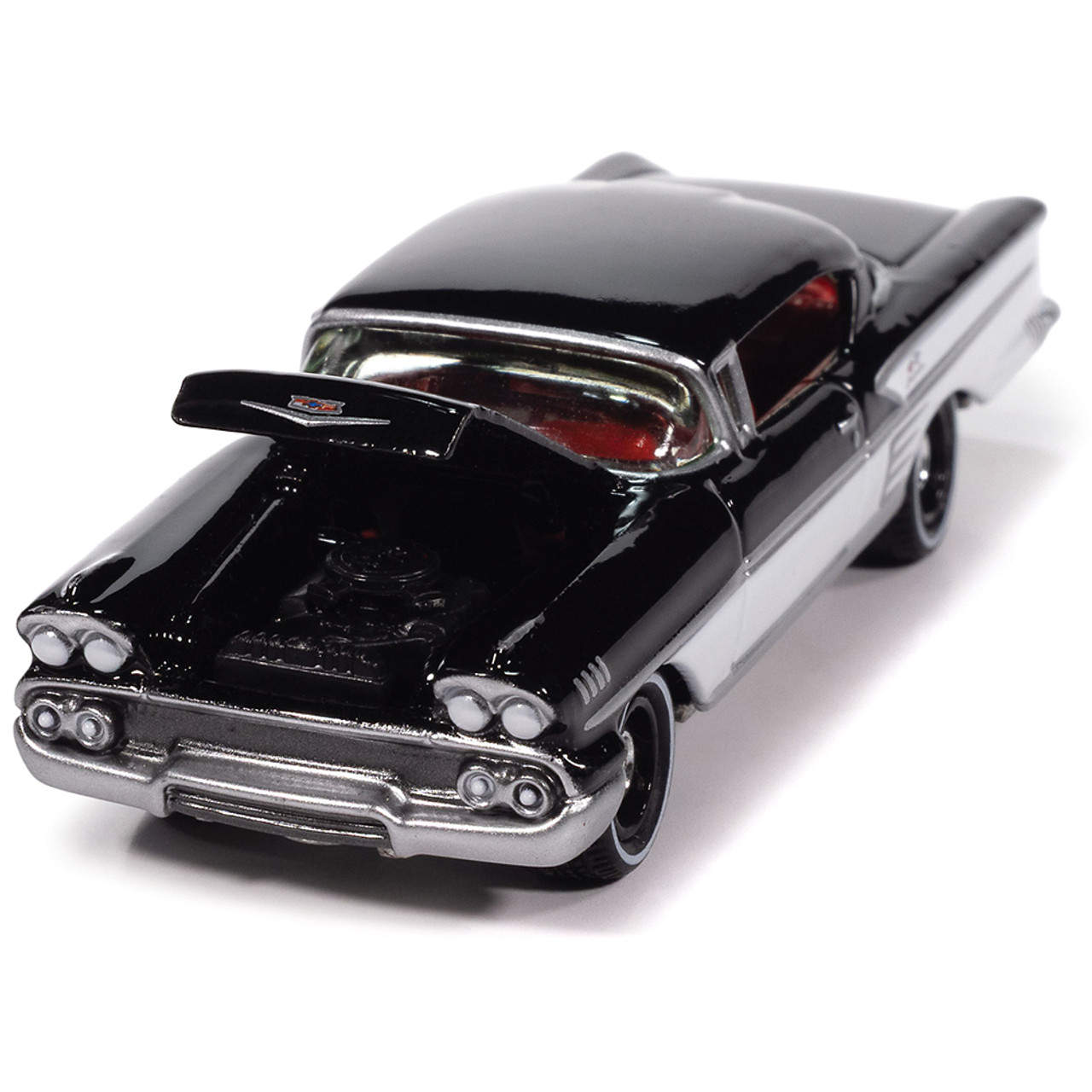 1958 Chevy Impala Onyx Black Diecast Model Car | Johnny