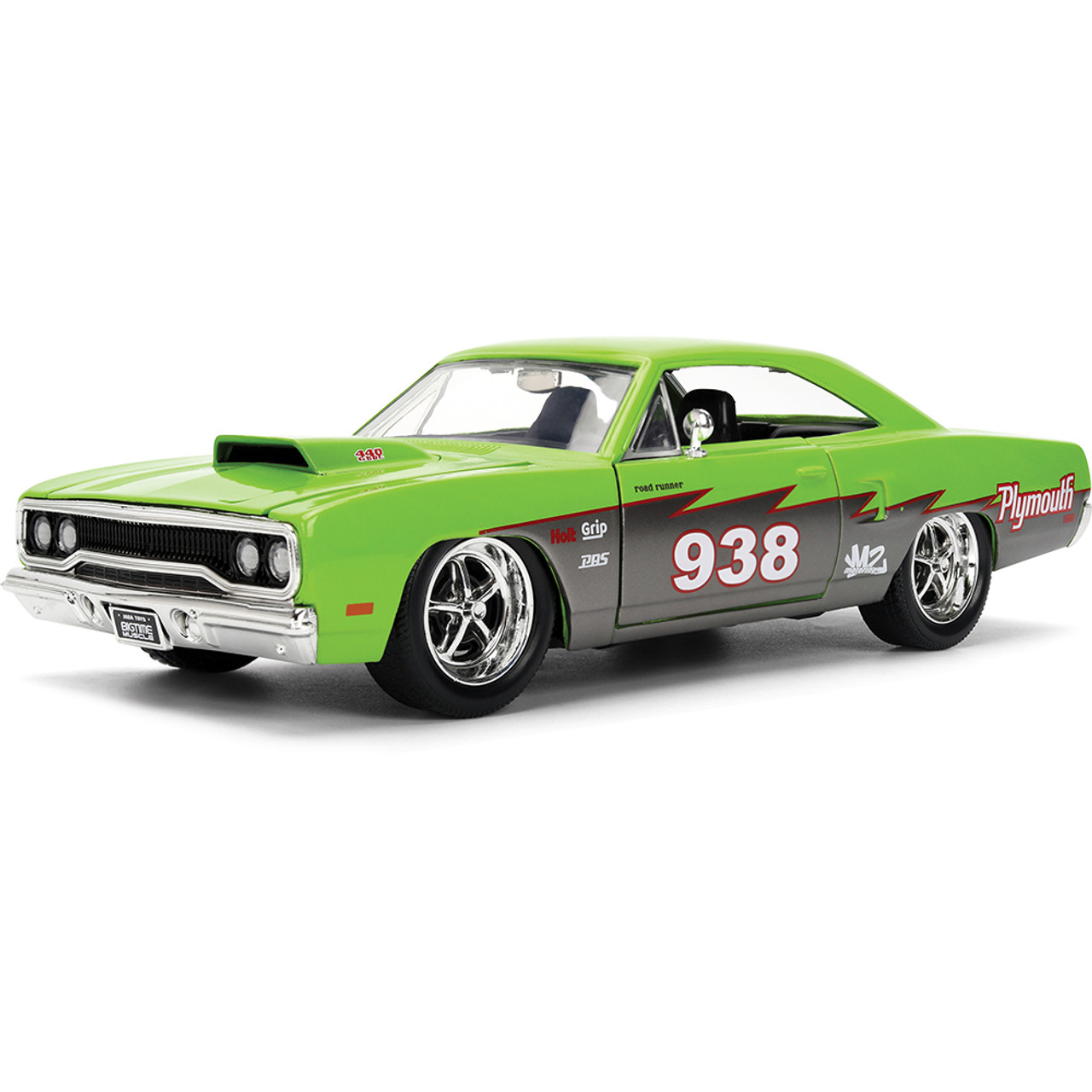 ミニカー 1:24 BTM 1970 Plymouth Road Runner 938 1970 Plymouth Road Runner #938 Candy Blue and White 