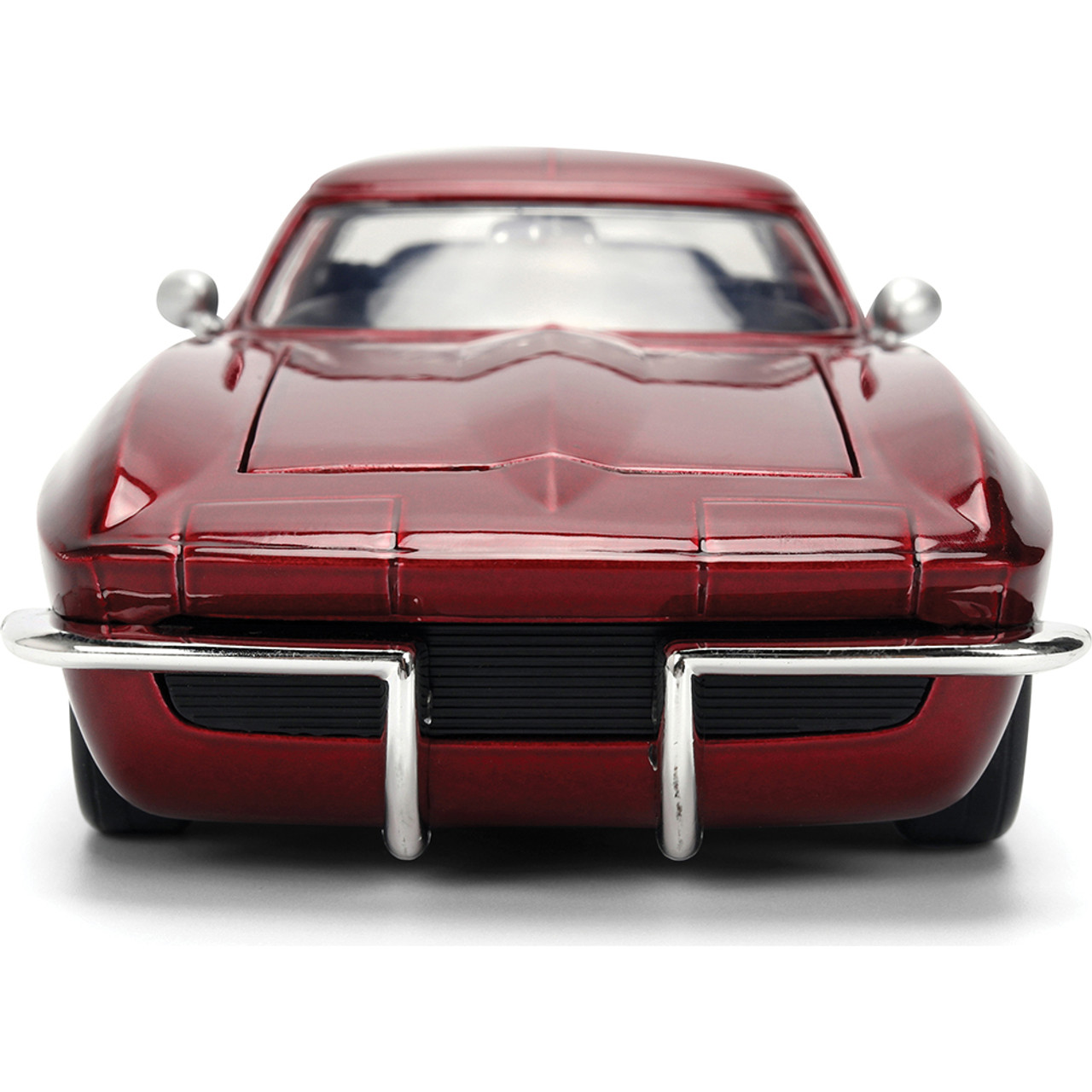 限定500【Red Splattered盤】Thee Merry Widows 1963 Corvette Split Window Stingray Red & Silver | Jada Toys