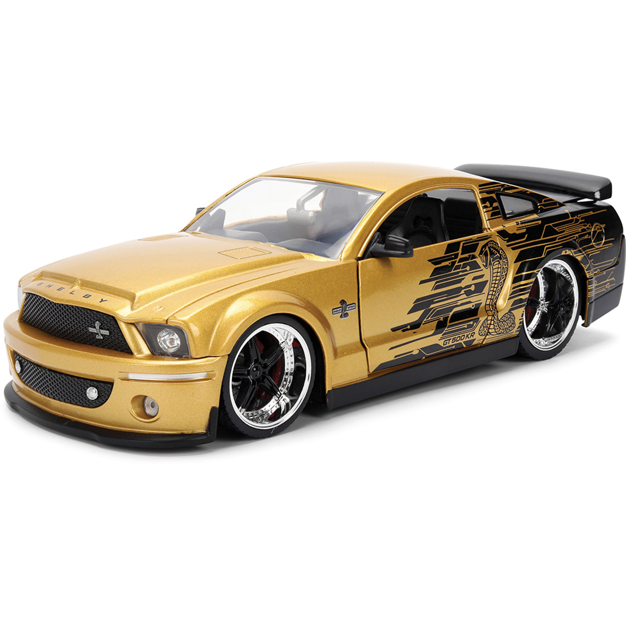 2008 Shelby Mustang G.T. 500KR Gold Cobra | Jada Toys