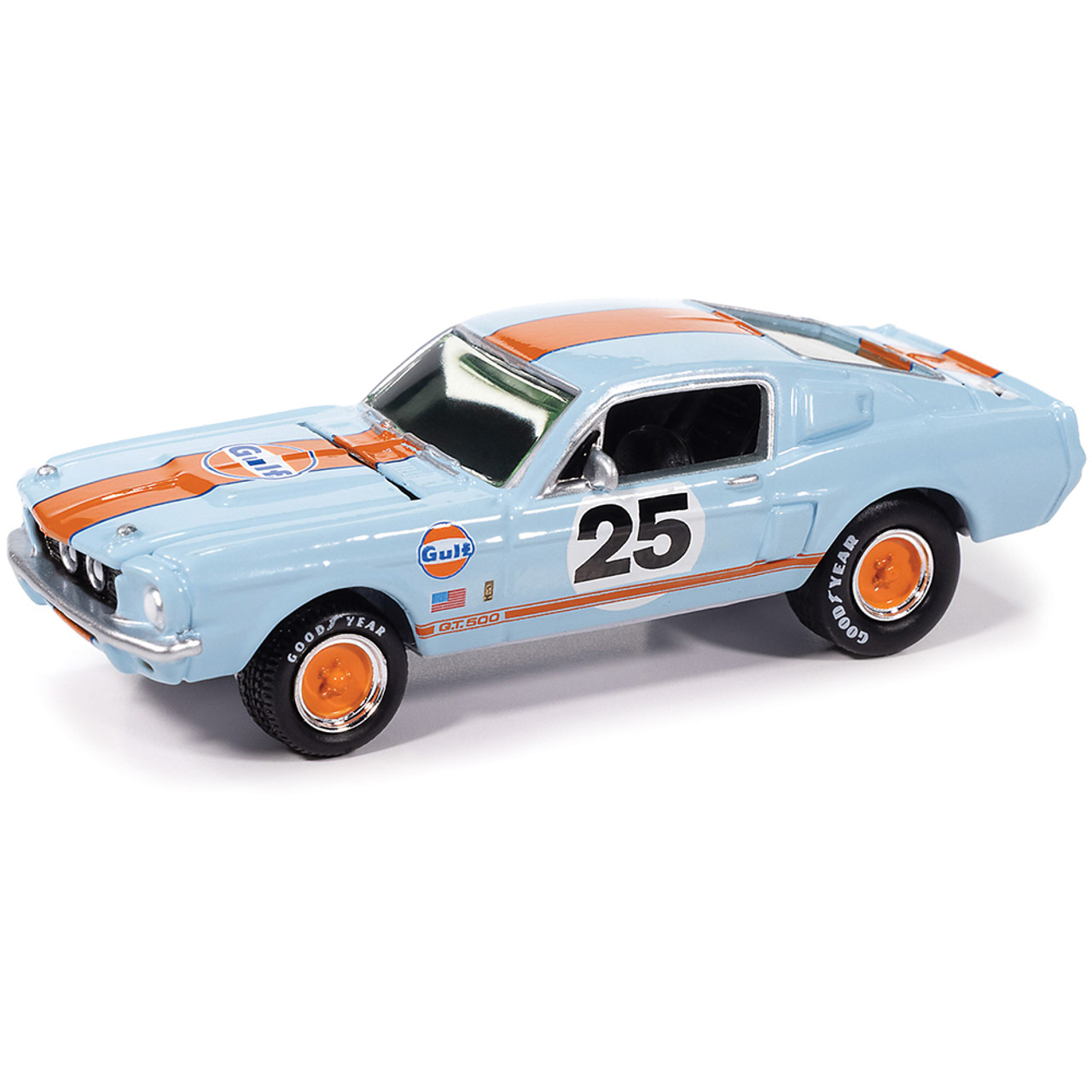 '67 Shelby GT-500 ミニカー 1/64 Poprace 1967 Ford Shelby Mustang GT500 (Grey with Black