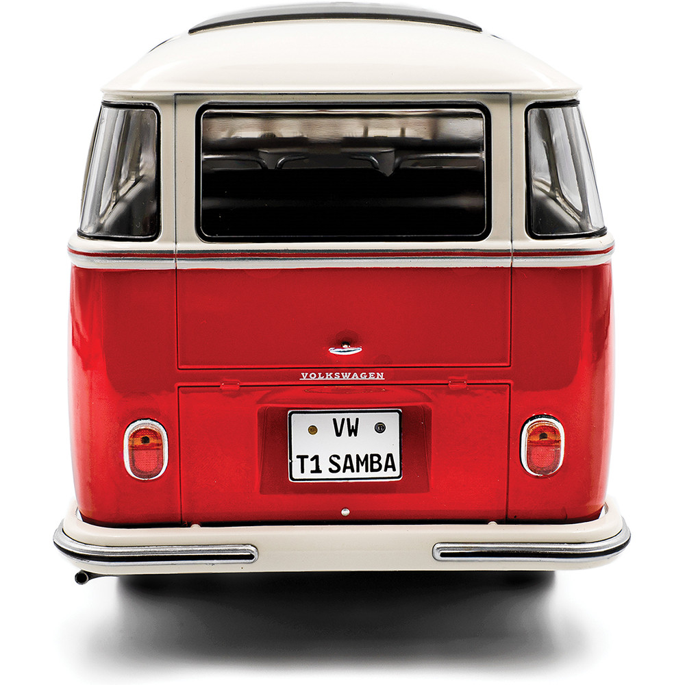 1962 Volkswagen T1 Samba Red/White Diecast Model Car | Solido