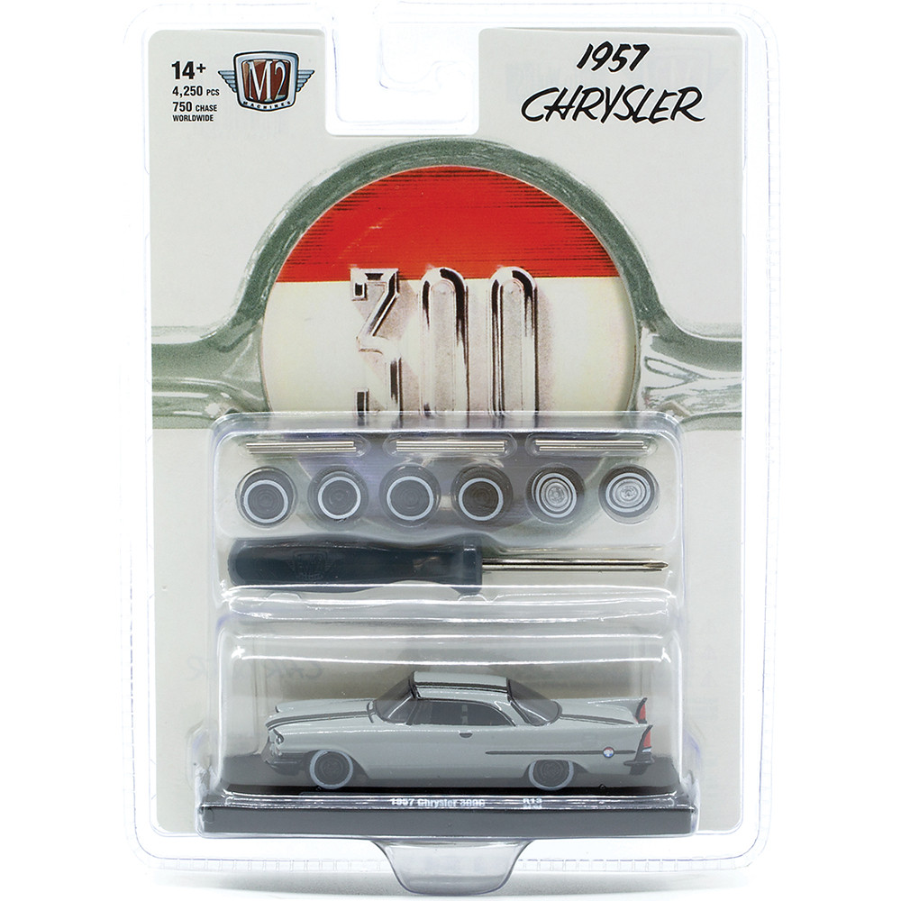 1957 Chrysler 300C Gray Diecast Model Car | M2 Machines