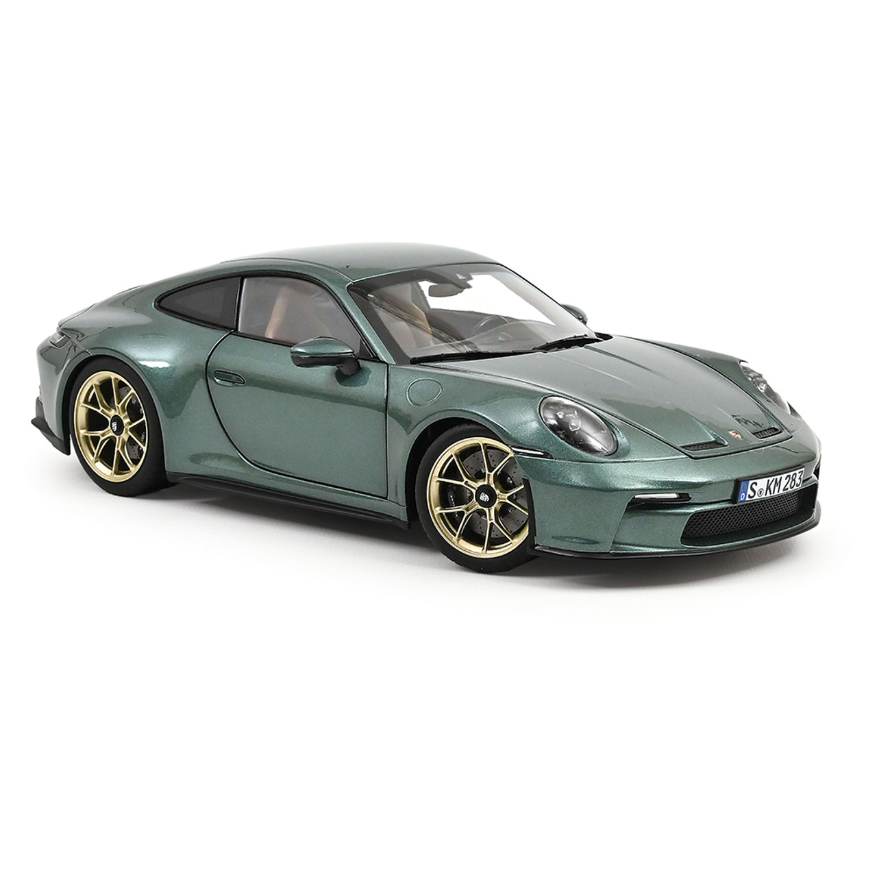 スパーク 1/18 ポルシェ 911 GT3 Touring Package 2021 Porsche 911 GT3 w/Touring Package Green Diecast Model