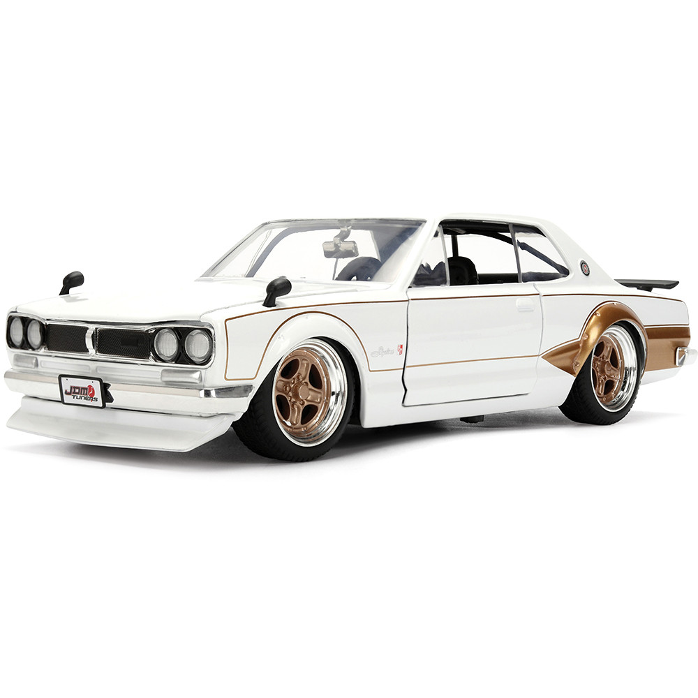 1971 Nissan Skyline 2000 GT-R White Diecast Model Car | Jada Toys