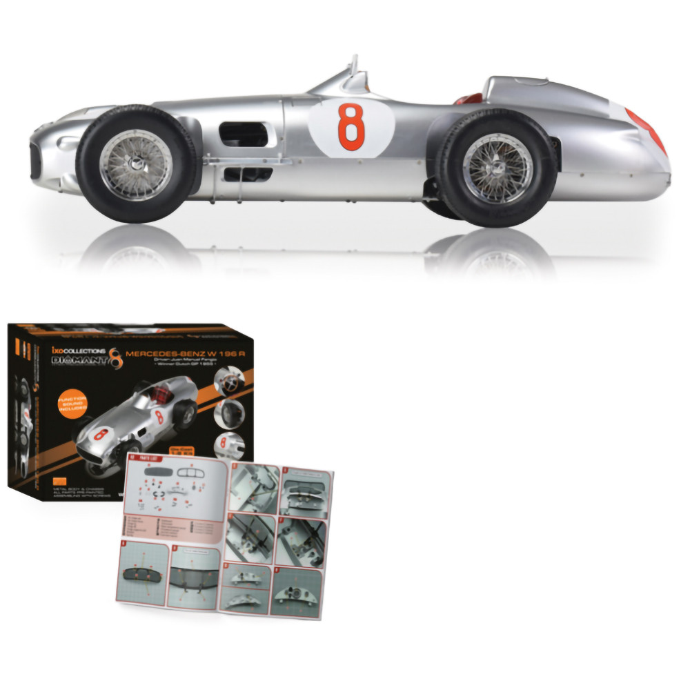 Mercedes W196 R #8 Juan Manuel Fangio Diecast Model Car | IXO Models