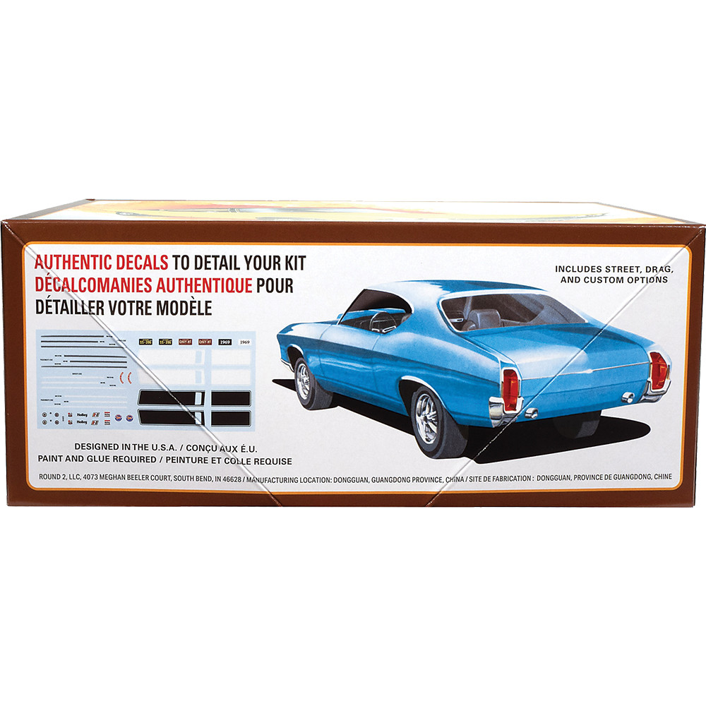 1969 Chevy Chevelle SS 396 Hardtop Plastic Model Kit | AMT