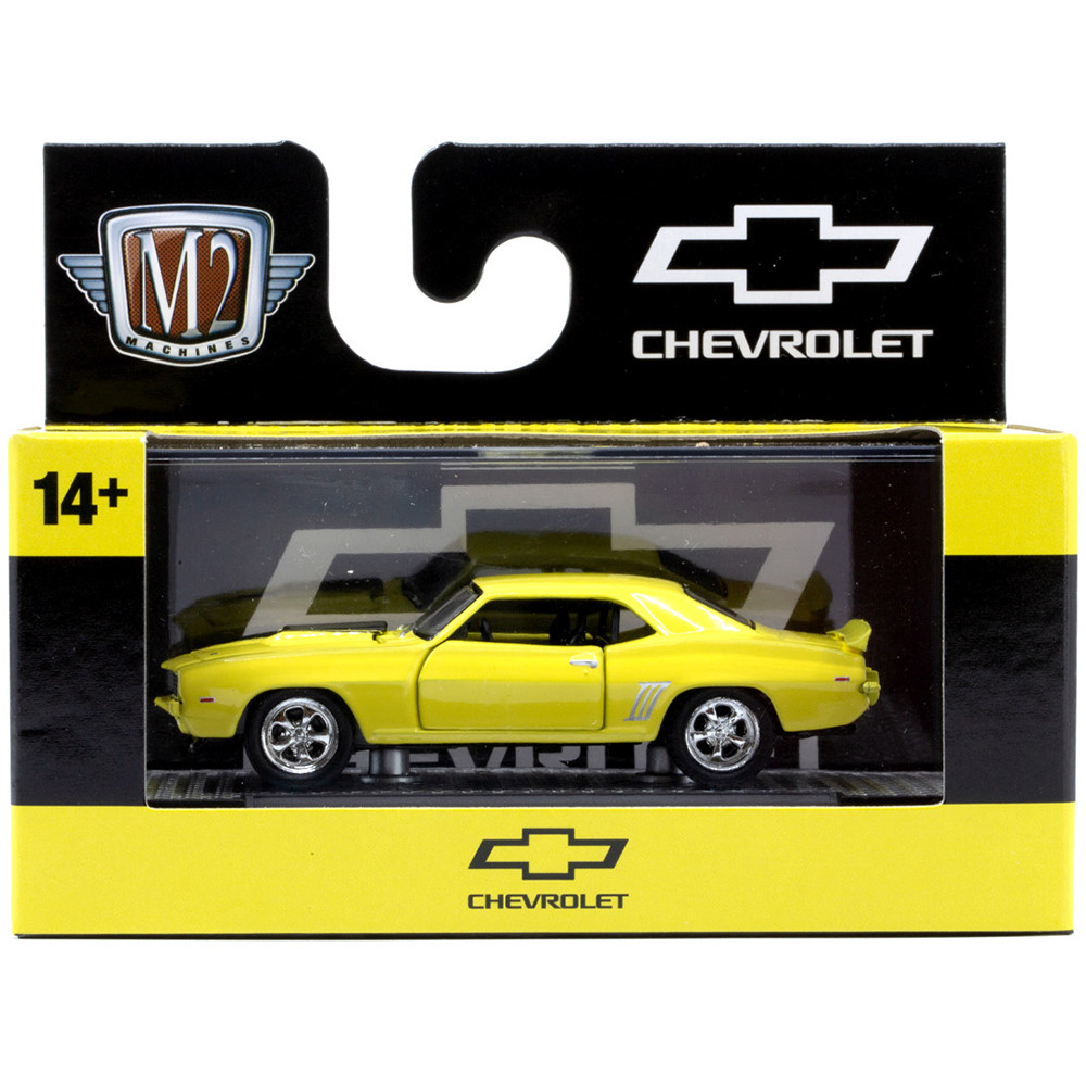 1969 Chevrolet Camaro SS/RS 396 Yellow Diecast Model Car | M2 Machines