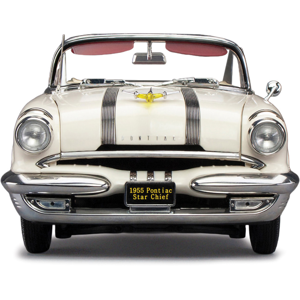 1955 Pontiac Star Chief Open Convertible Bolero Red/Castle Gray