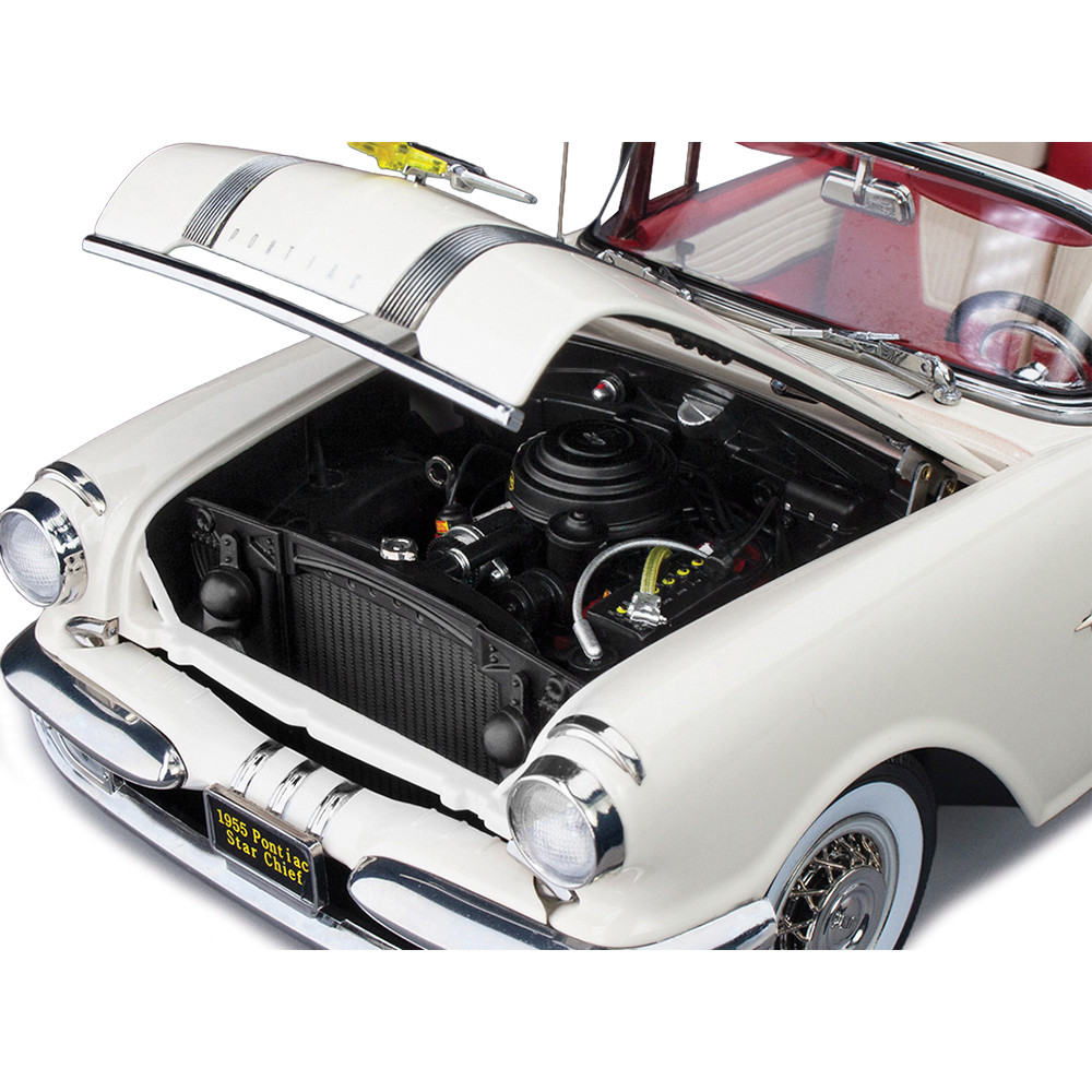 1955 Pontiac Star Chief Open Convertible Bolero Red/Castle Gray