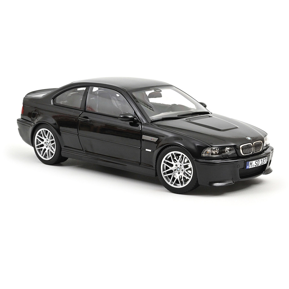 オートアート BMW M3 CSL E46 1/18 ブラック 1/18 Solido 2003 BMW M3 (E46) CSL (Black) Diecast Car Model
