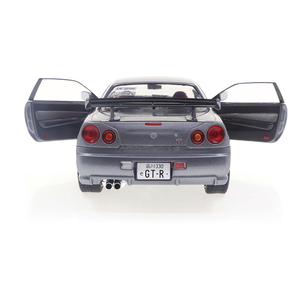 1999 Nissan GT-R (R34) Gray Diecast Model Car | Solido