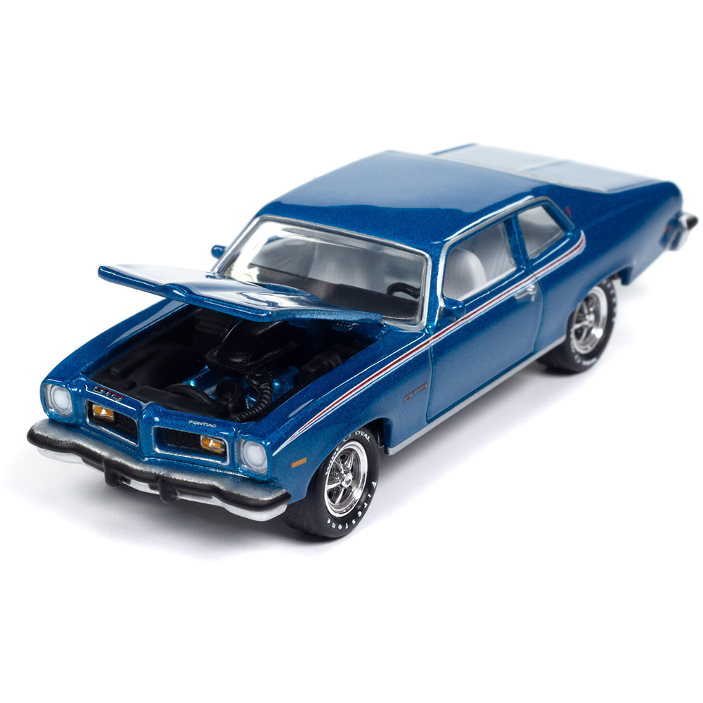 Auto World Pontiac リミテッドエディション　ポンティアック 1974 Pontiac GTO Regatta Blue w/RWB Stripes | Johnny Lightning