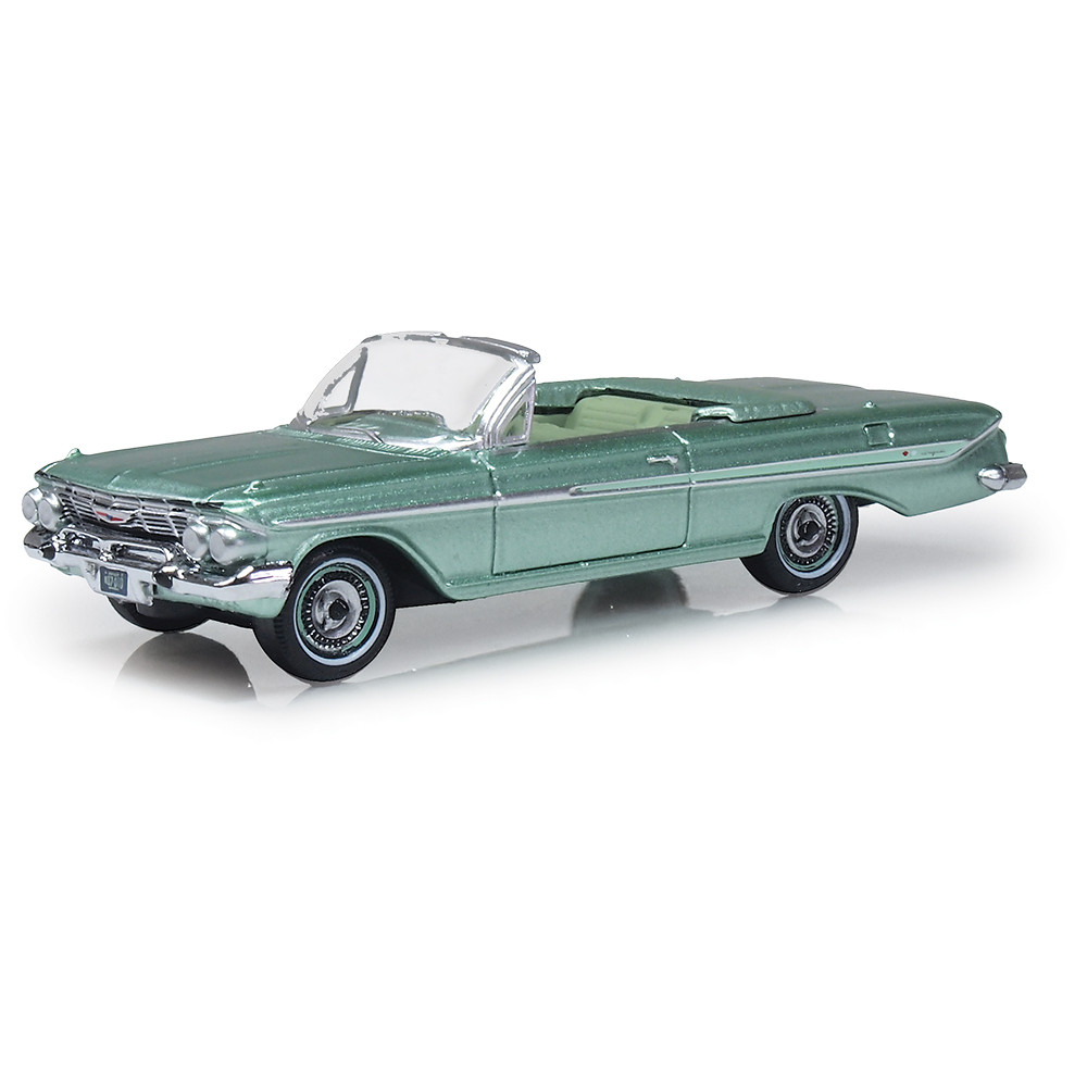 impala.63y　1 1961 Chevrolet Impala Convertible Arbor Green | Oxford Diecast