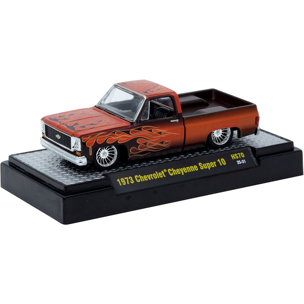 1973 Chevrolet Cheyenne Super 10 Burnt Orange with Flames