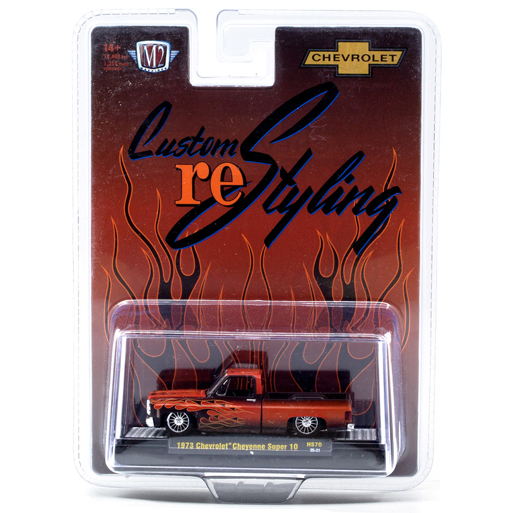 1973 Chevrolet Cheyenne Super 10 Burnt Orange with Flames