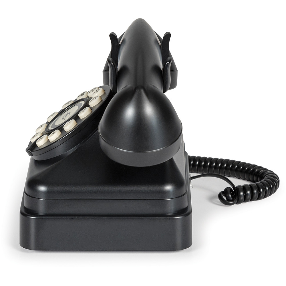 Classic Kettle Desk Phone Black by Crosley | Fairfield Collectibles