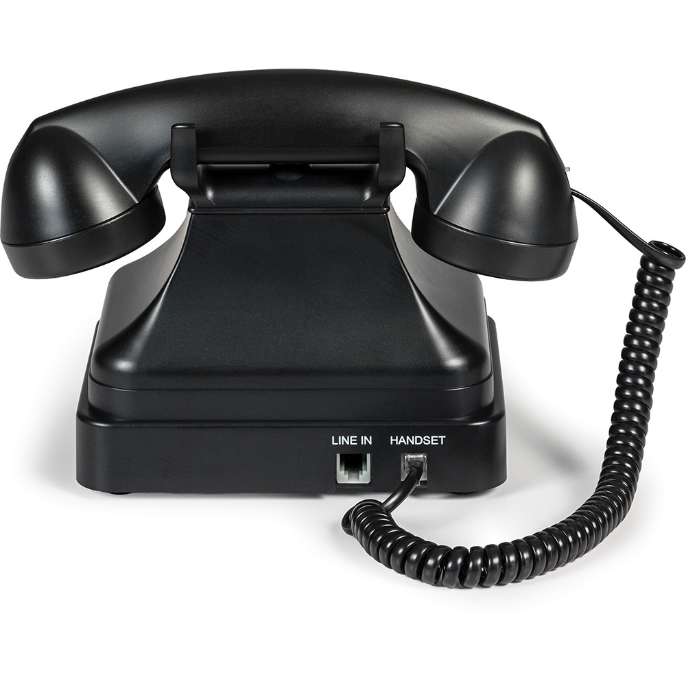 Classic Kettle Desk Phone Black by Crosley | Fairfield Collectibles