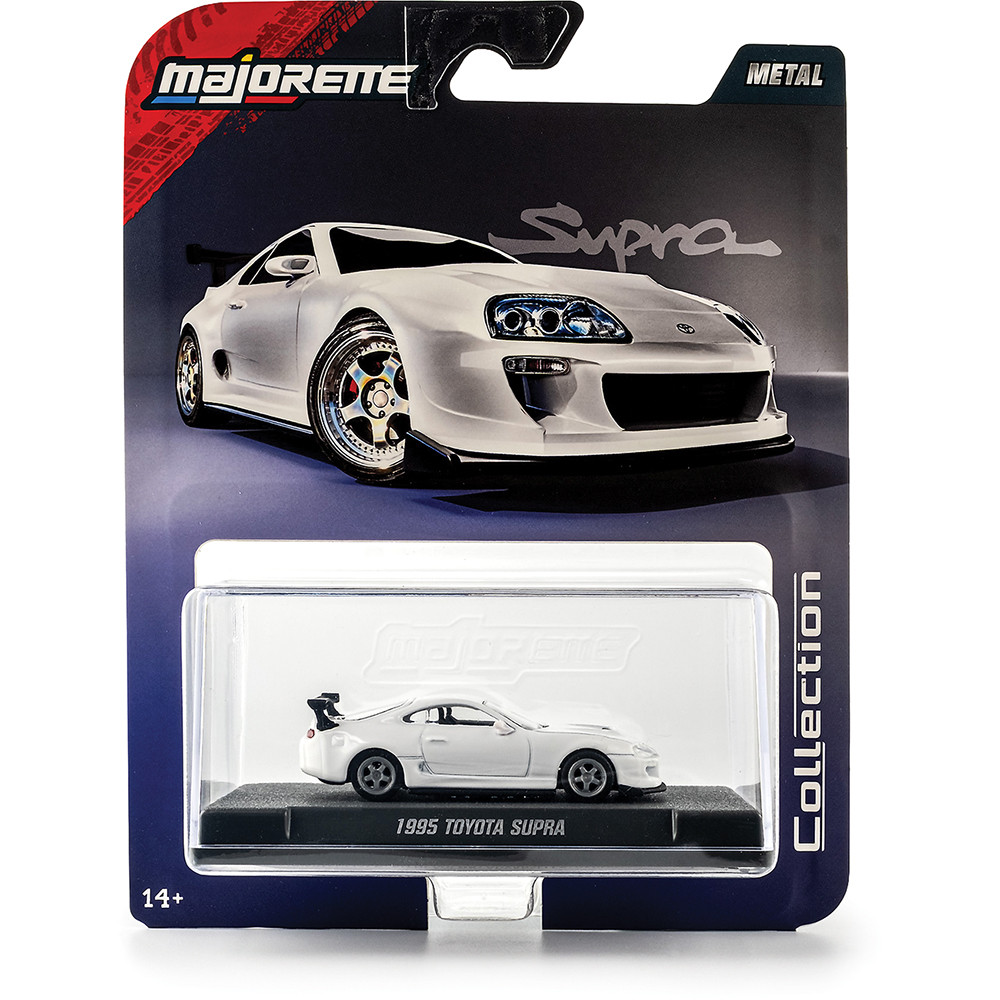 1995 Toyota Supra ダイキャスト ミニカー 1995 Toyota Supra White Diecast Model Car | Majorette