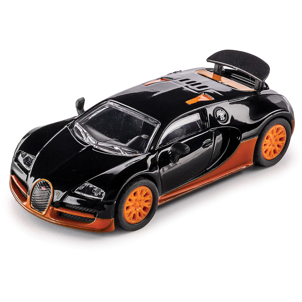 ミニカー BUGATTI VEYRON 2005 Bugatti Veyron Black/Orange Diecast Model Car | Majorette