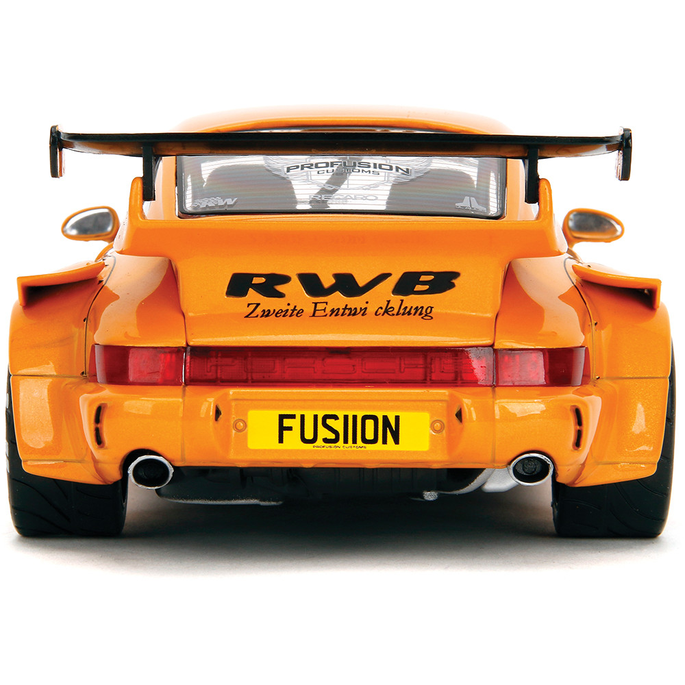 2016 Porsche RWB Hibiki Bodykit Orange Diecast Model Car | Pink Slips