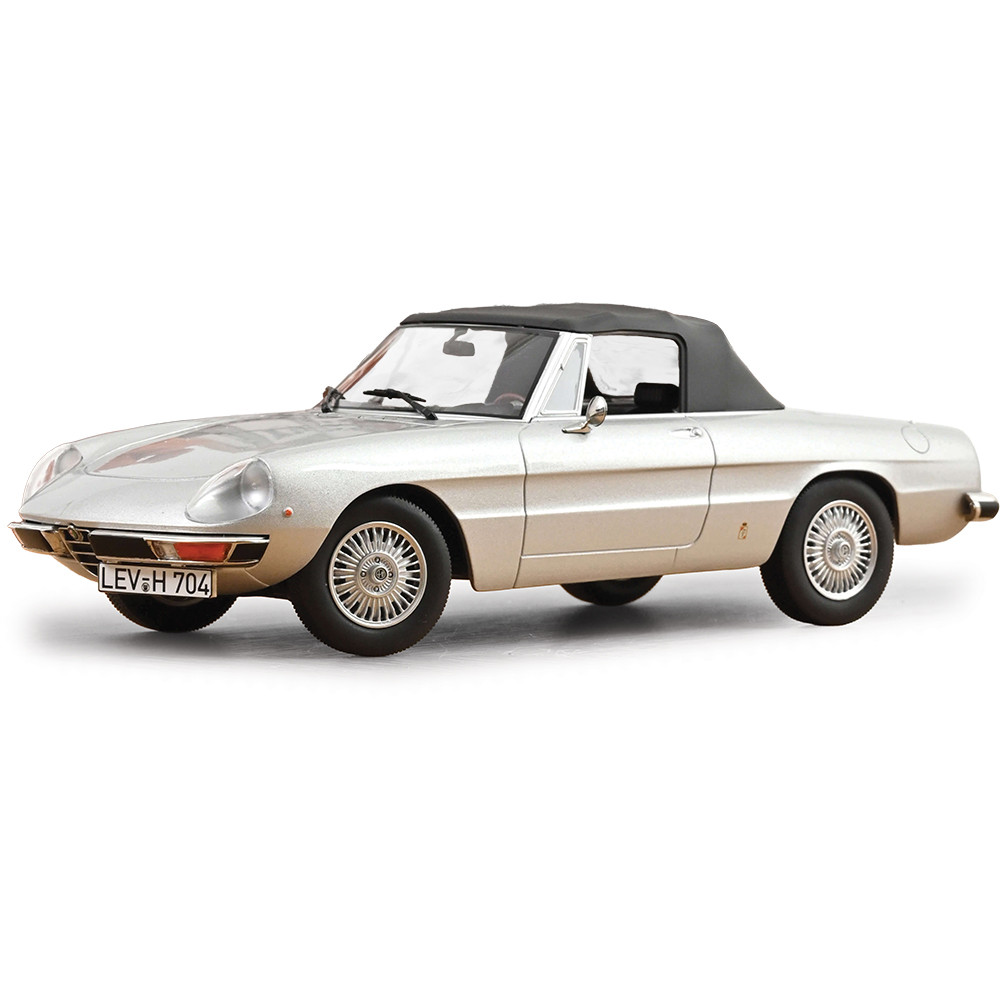 1973 Alfa Romeo 2000 Spider Silver Grey Diecast Model Car | Norev