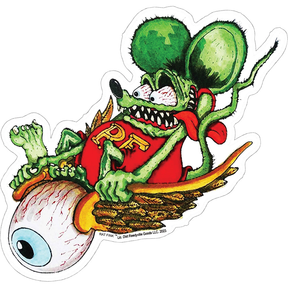 Rat Fink on Flying Eye Metal Sign Metal Sign | Reedyville Goods