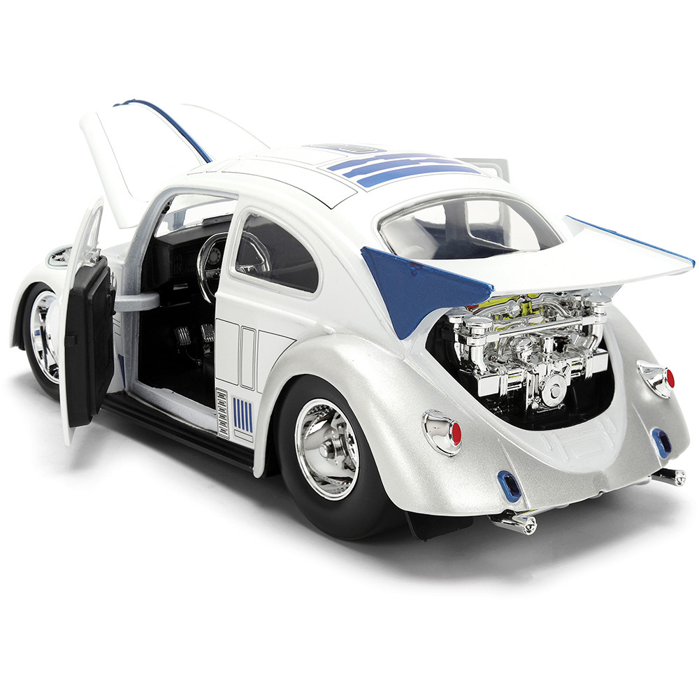 1959 Drag VW Beetle w/R2-D2 Figure Diecast Model Car | Jada Toys