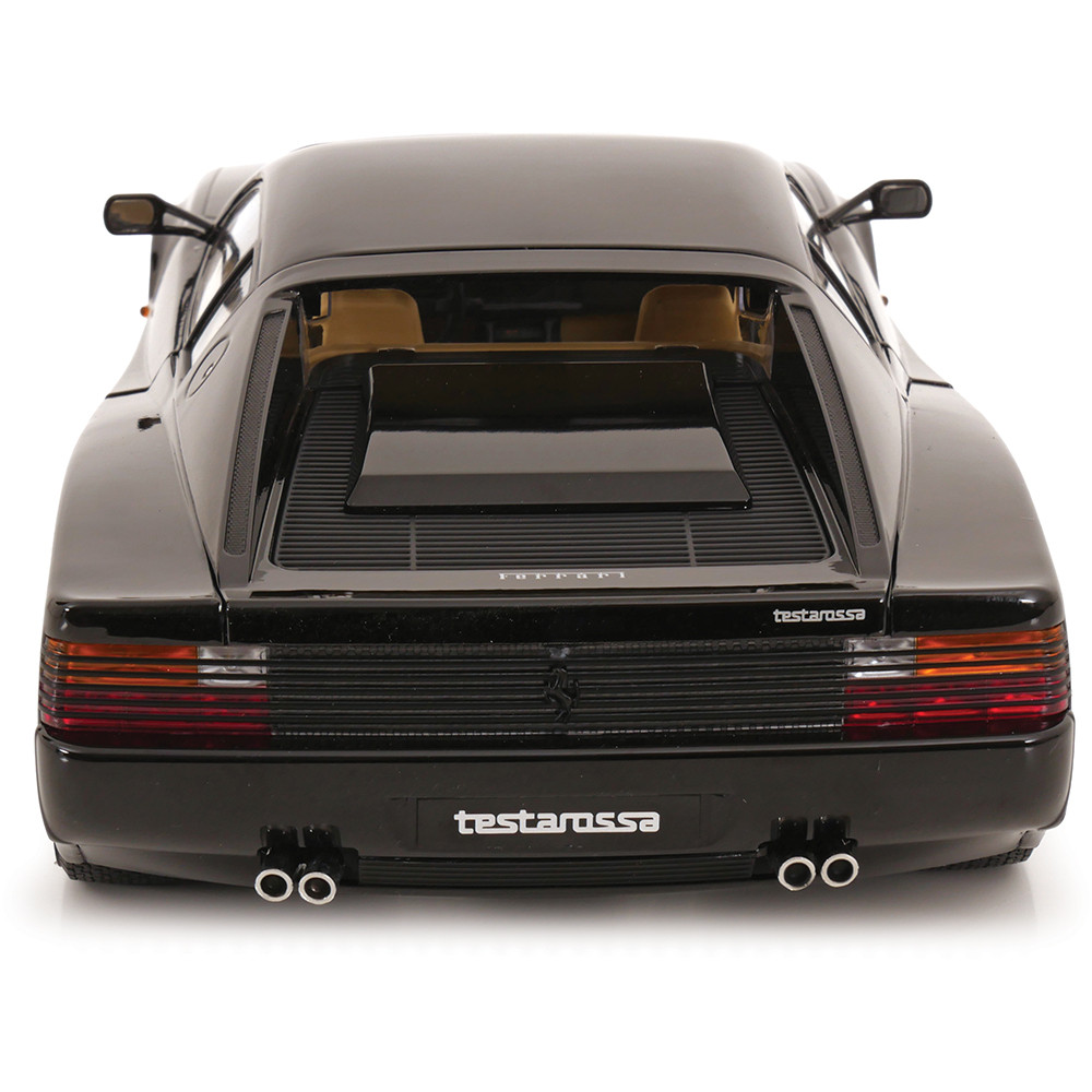 1986 Ferrari Testarossa Black Diecast Model Car | KK Scale