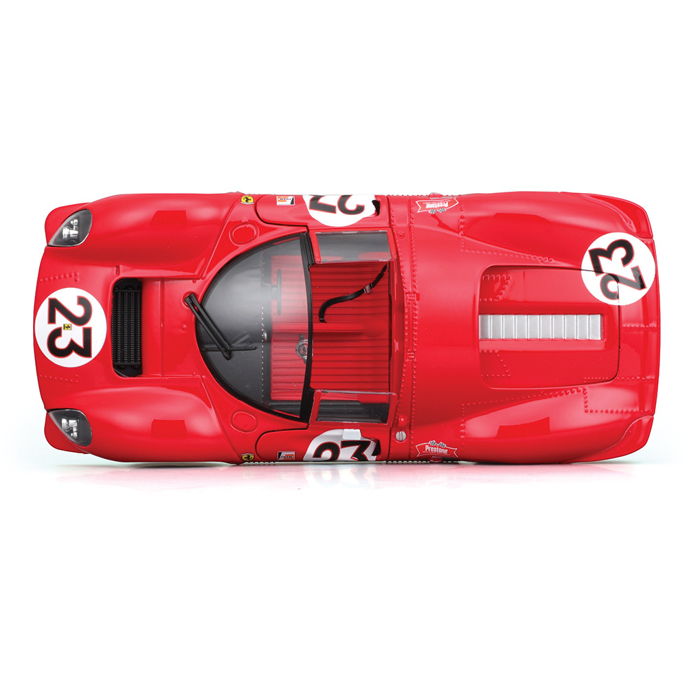 1967 Ferrari 330 P4 Daytona Diecast Model Kit Red #23 | Bburago