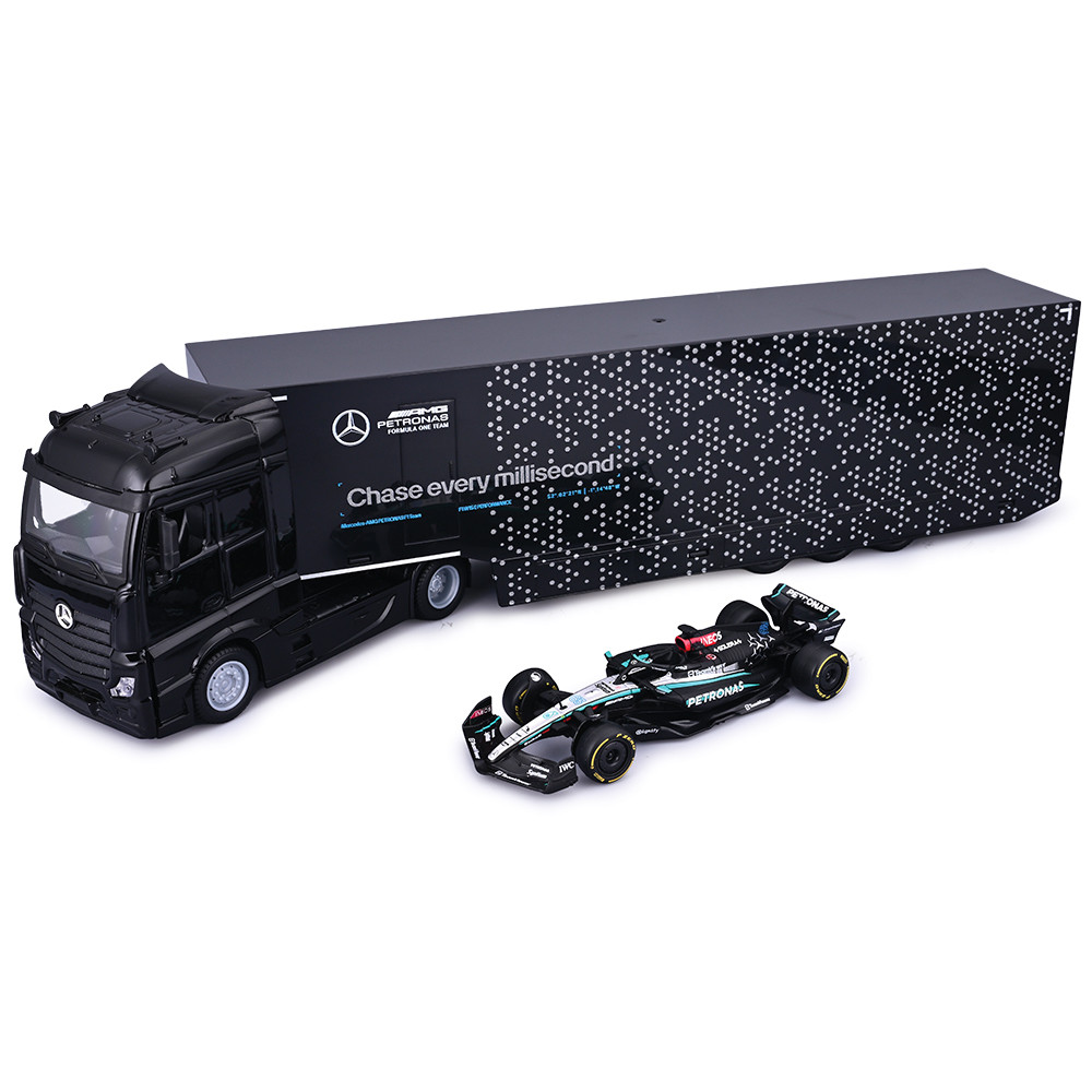 2024 Mercedes F1 Semi Truck w/W15 Russell #63 | Bburago
