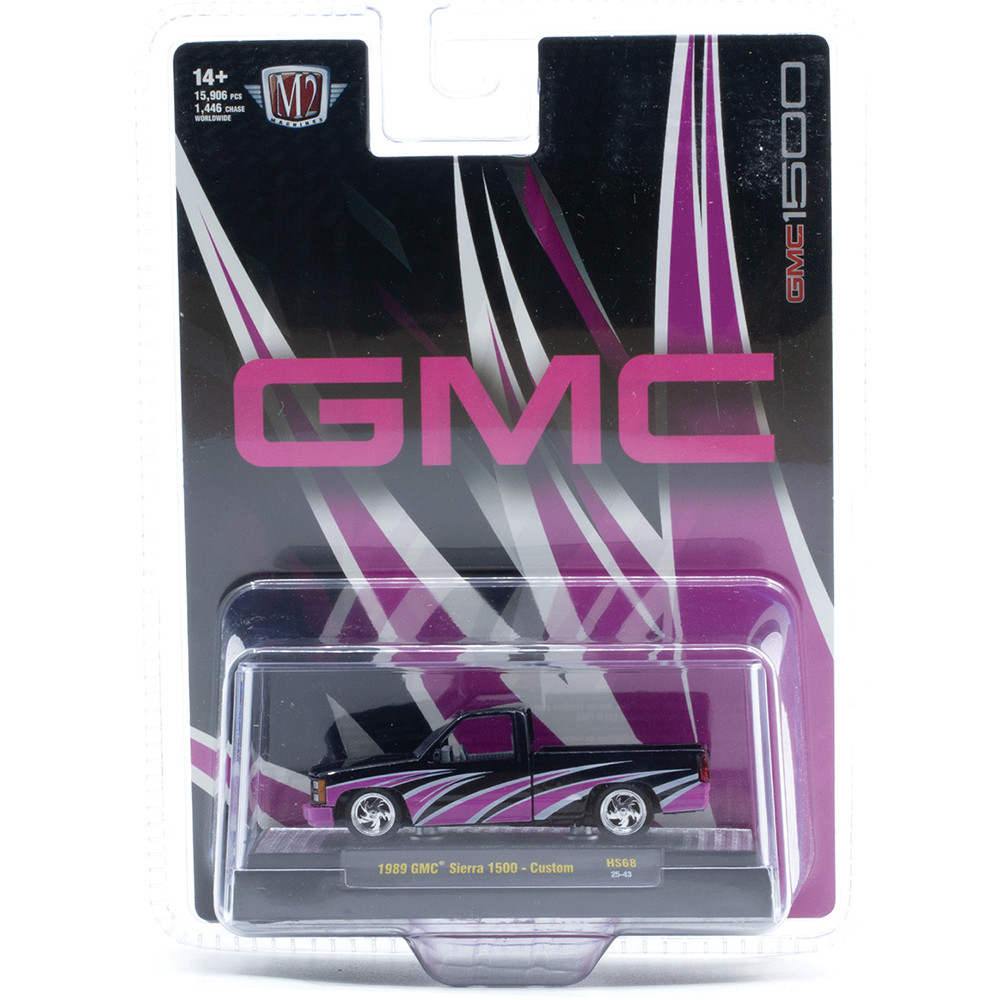 1989 GMC Sierra 1500 Custom Black Diecast Model Truck | M2 Machines