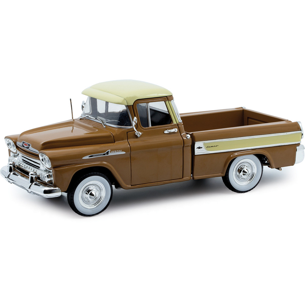 1958 Chevy Apache Cameo Pickup Brown Diecast Model Truck | M2 Machines