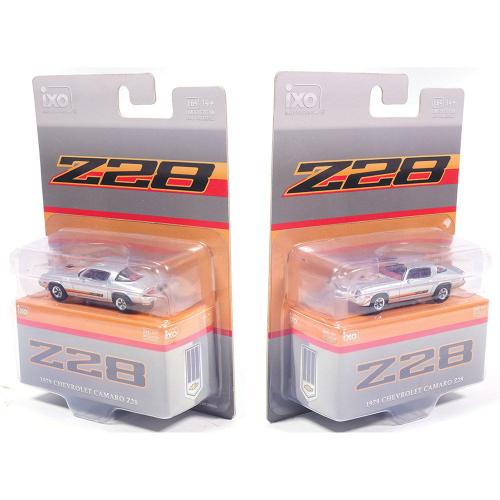 1979 Chevrolet Camaro Z28 Silver with Orange Stripes | IXO Models