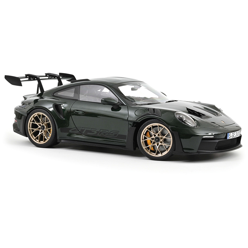 2022 Porsche 911 GT3 RS Jet Green & Black Diecast Model Car | Norev