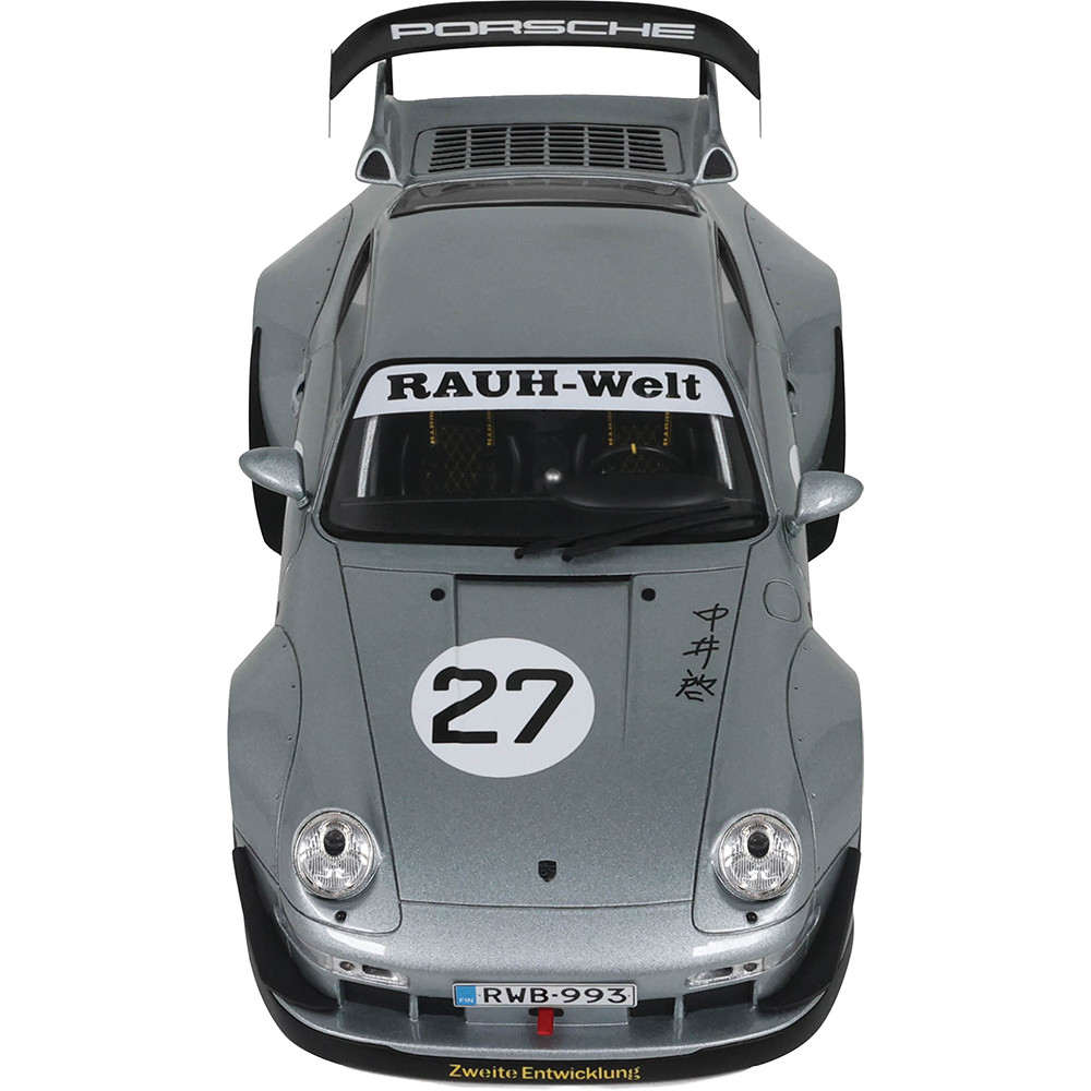 2024 RWB Porsche Yuiitsumuni Silver Cast Resin Model Car | GT Spirit