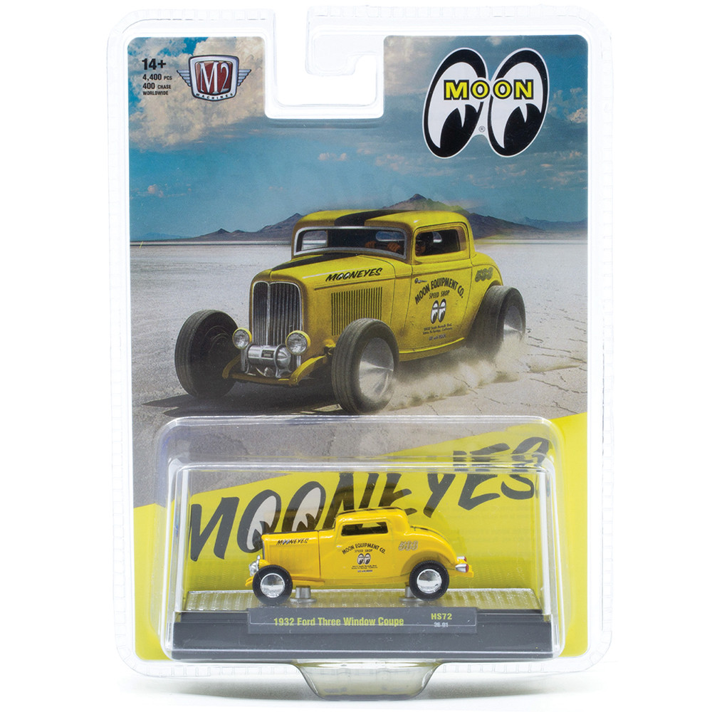 M2 1932 フォード・スリーウインドウ・クーペ　ムーンアイズ(チェイスカー) 1932 Mooneyes Ford Three Window Hot Rod Coupe | M2 Machines