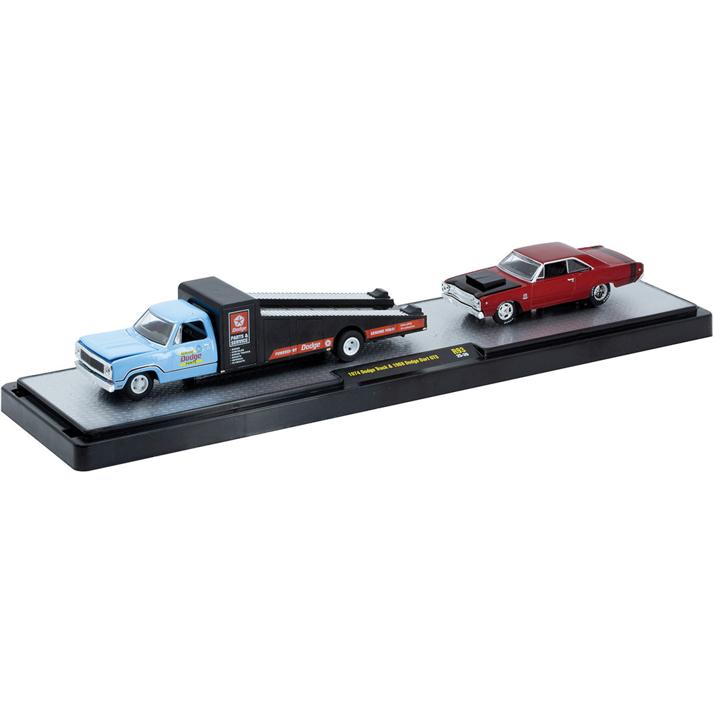M2マシーン 1974 ダッジ・トラック & 1968　ダッジ・ダート GTS 1974 Dodge Truck & 1968 Dodge Dart GTS Diecast Model Car | M2 Machines