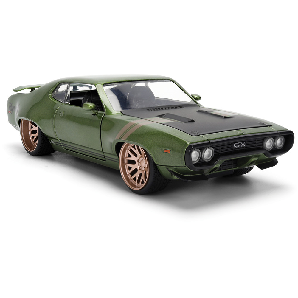 1972 Plymouth GTX Green Diecast Model Car | Jada Toys