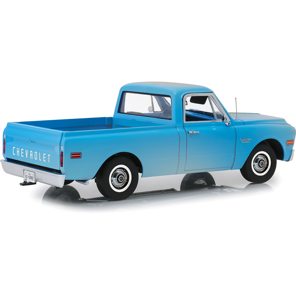 1971 Chevrolet C-10 Dirty Blue Diecast Model Truck | Greenlight