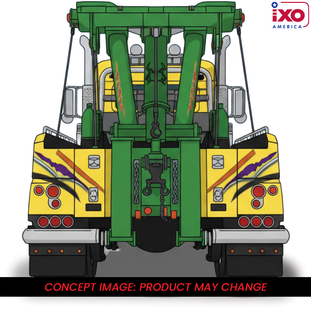 1980 Peterbilt 359 Wrecker Yellow And Purple | IXO Models