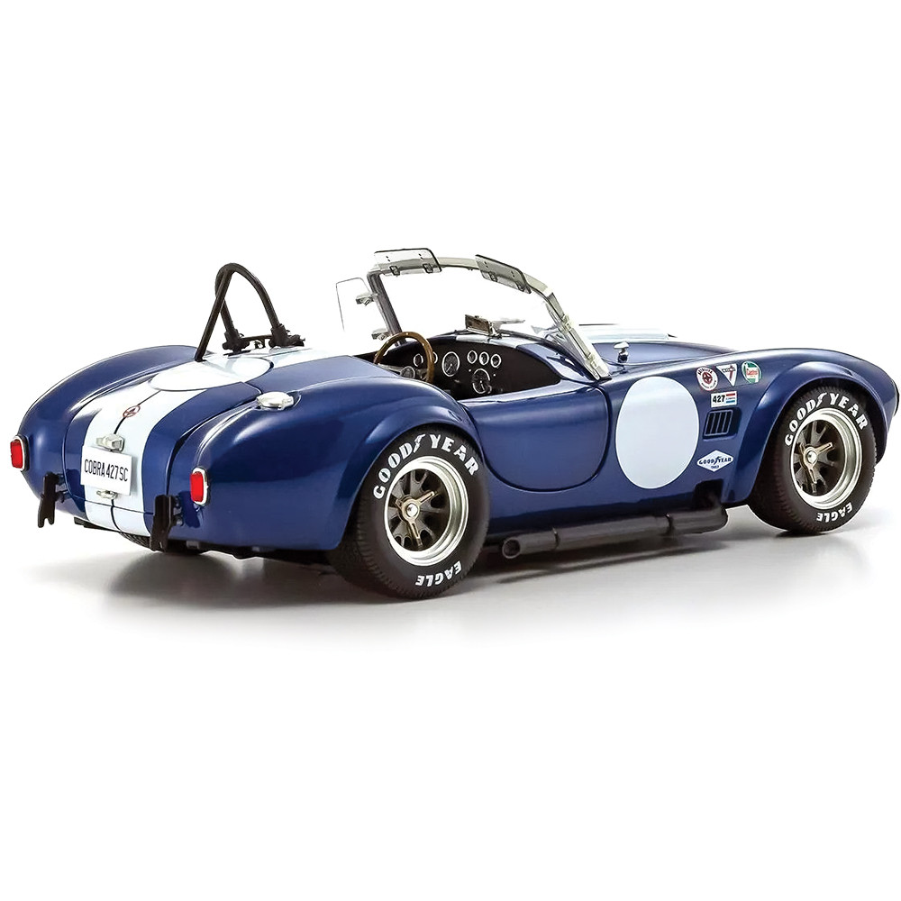 Shelby Cobra 427S/C Blue/White Diecast Model Car | Kyosho