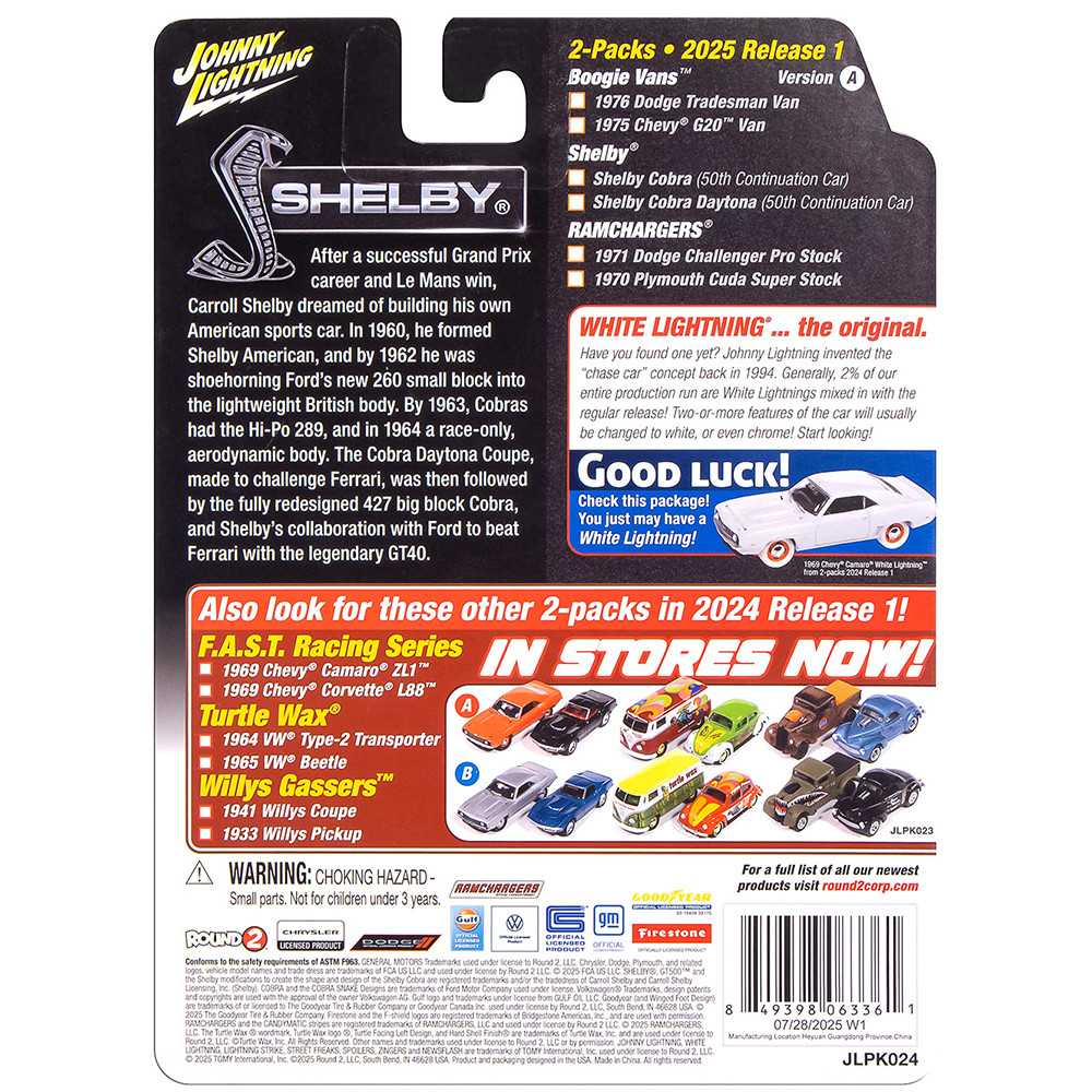 Shelby Cobra 50th Continuation Car & Shelby Cobra Daytona Viking Blue