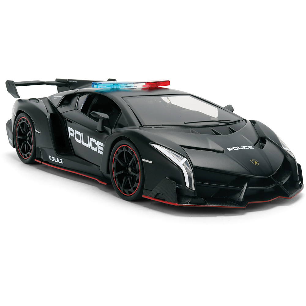 Lamborghini Veneno Hyperspec Police Diecast Model Car | Jada Toys