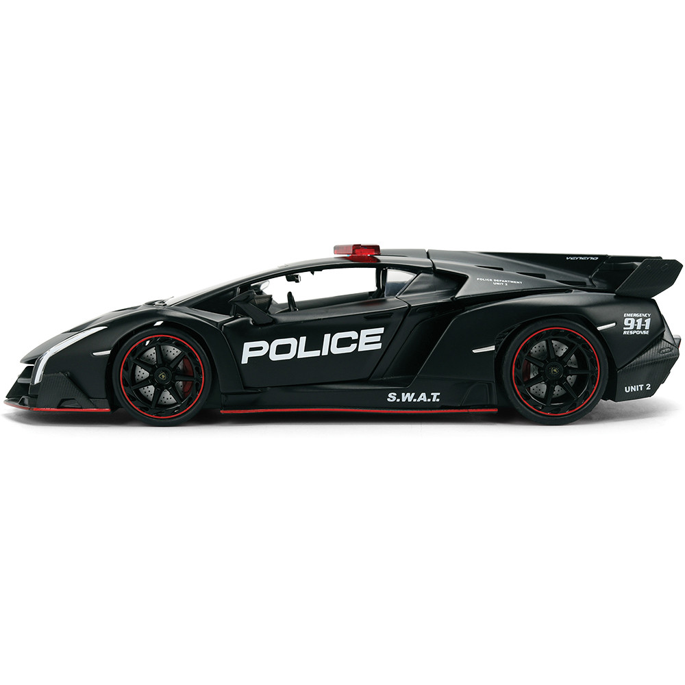 ミステリーアクション　ランボルギーニ　POLICE CAR Lamborghini Veneno Hyperspec Police Diecast Model Car | Jada Toys